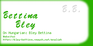 bettina bley business card